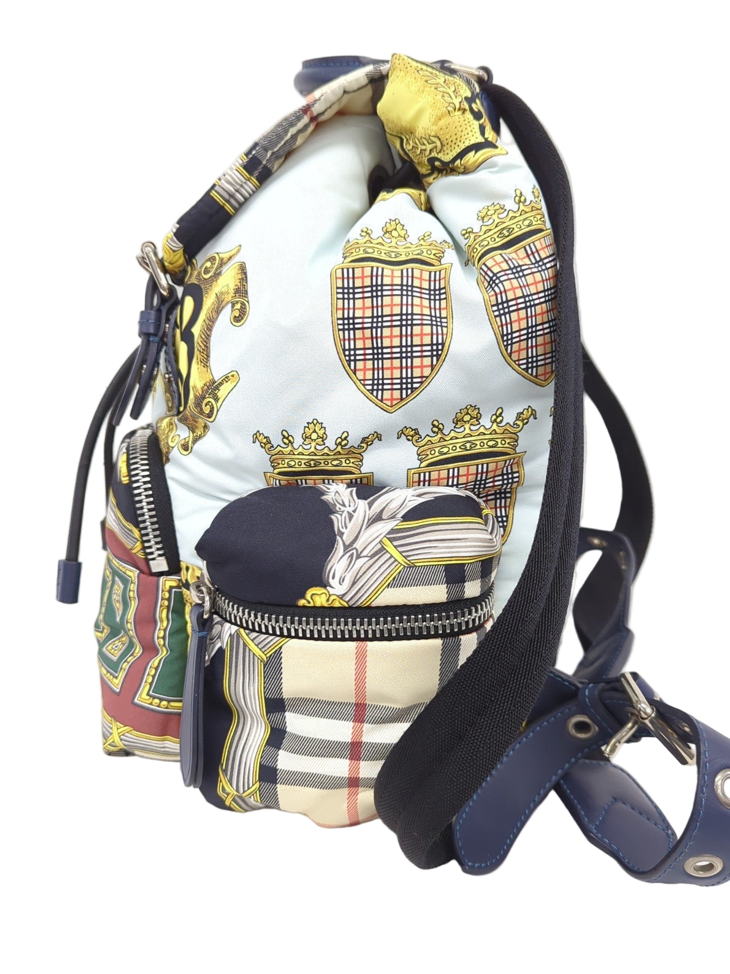 BURBERRY マルチカラースカーフ柄 リュックサック