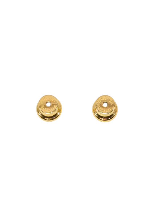 HERMES Etrier Pierced Earrings