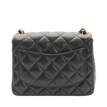Matelasse Chain Shoulder Bag Black