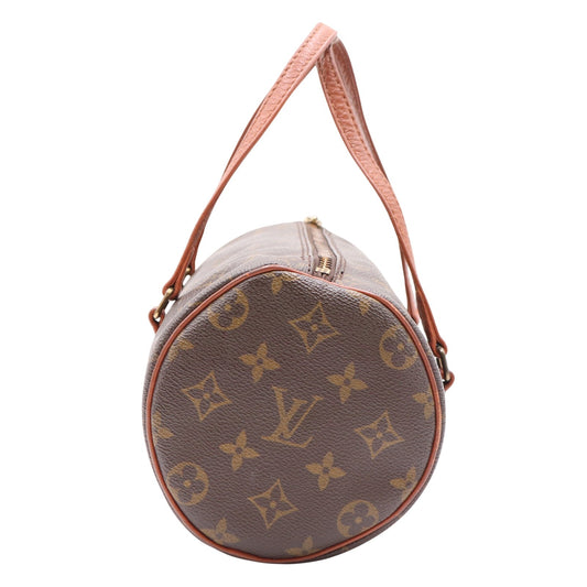 Monogram Papillon 26 M51386 Satchel/Top Handle Bag Brown