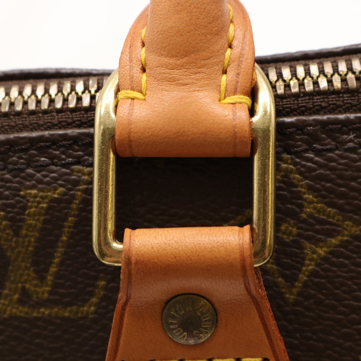 Monogram Alma PM M51130 Satchel/Top Handle Bag Brown