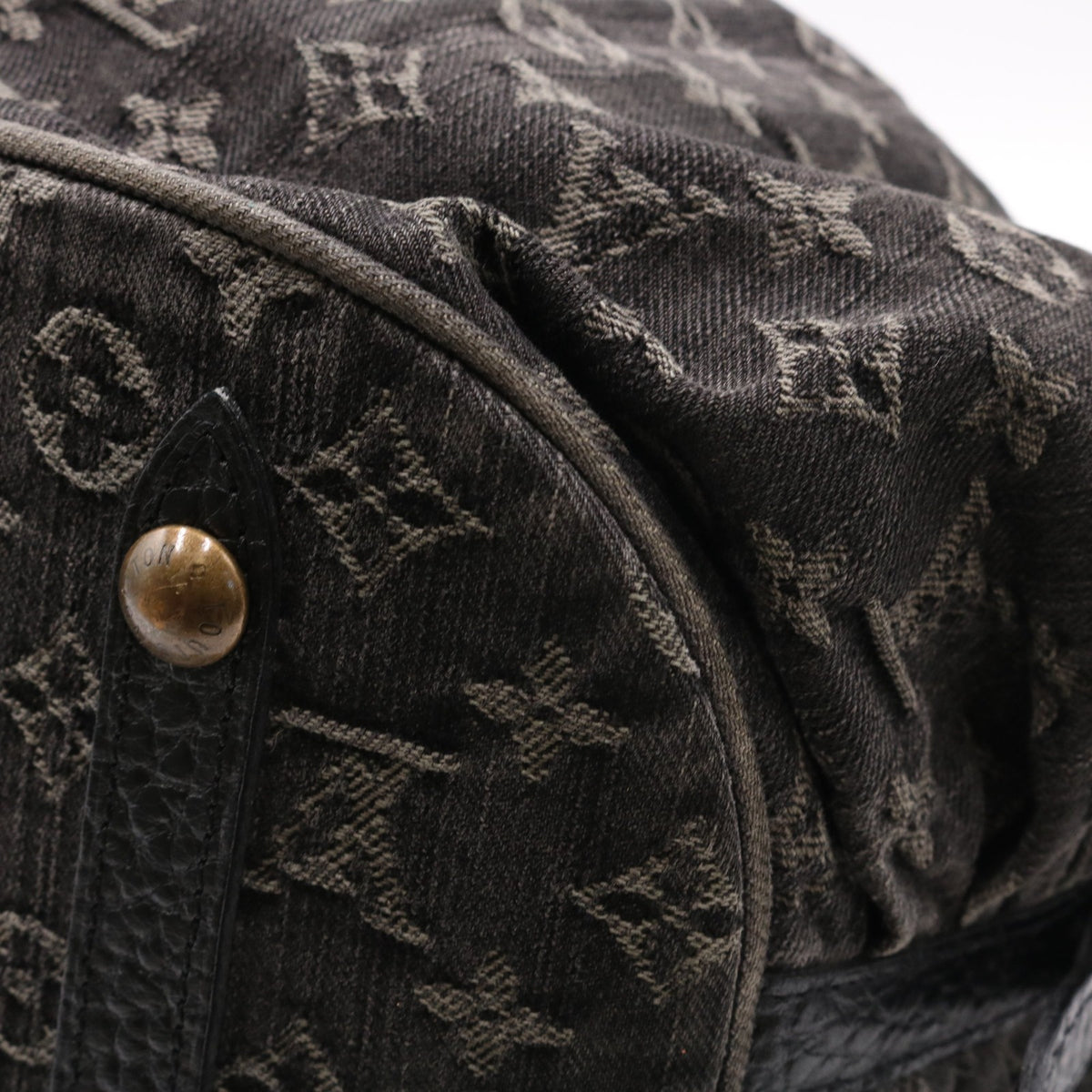 Monogram Denim XL Noir M95510 Duffle Black