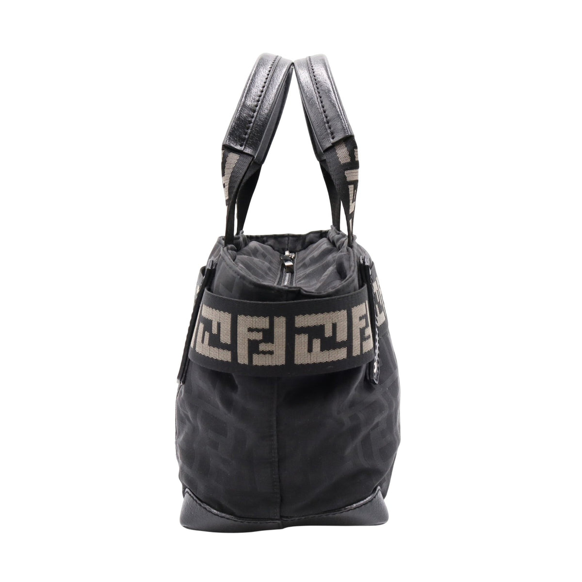 Zucca Handbag Satchel/Top Handle Bag Black