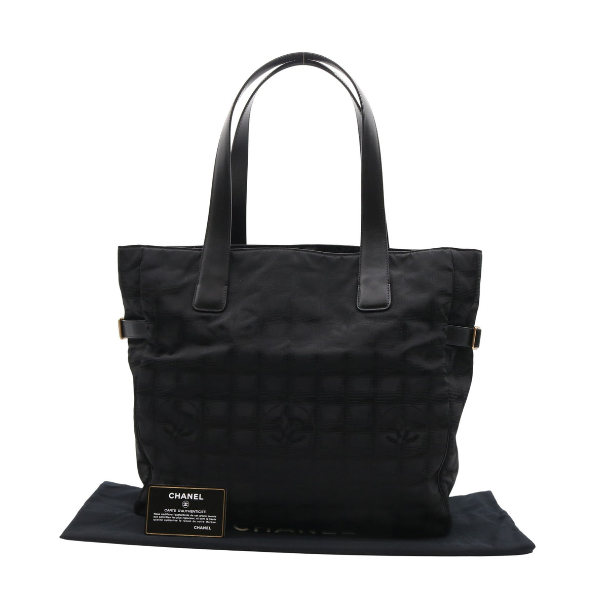 New Travel Line Tote Bag Black