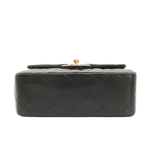 Matelasse Chain Shoulder Bag Black