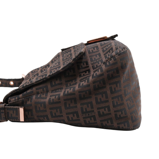 Zucchino Semi Shoulder Mamma Gold-tone hardware Shoulder Bag Brown