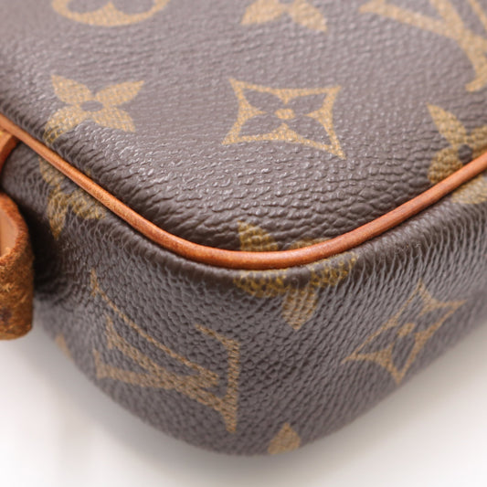 Monogram Pochette Marly Shoulder Bag Brown