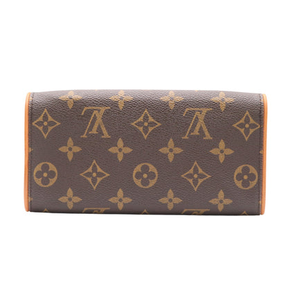 Monogram Pochette Twin PM M51854 Shoulder Bag Brown