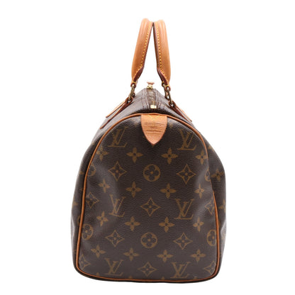 Monogram Speedy 30 M41526 Satchel/Top Handle Bag Brown