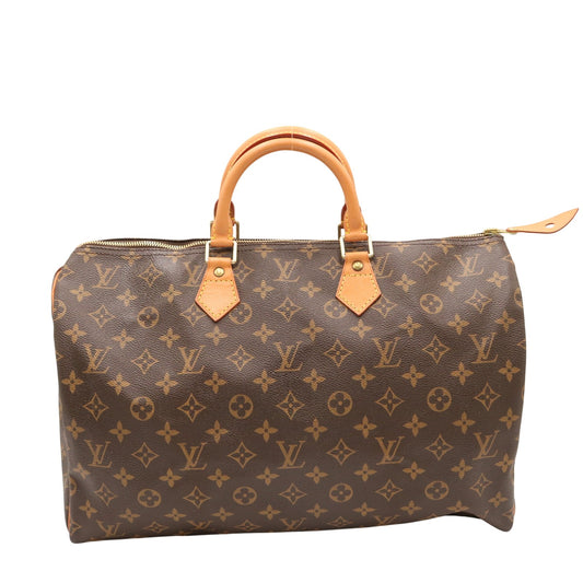 Monogram Speedy 40 M41106 Satchel/Top Handle Bag Brown
