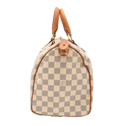 Damier Azur Speedy 30 N41370 Satchel/Top Handle Bag White