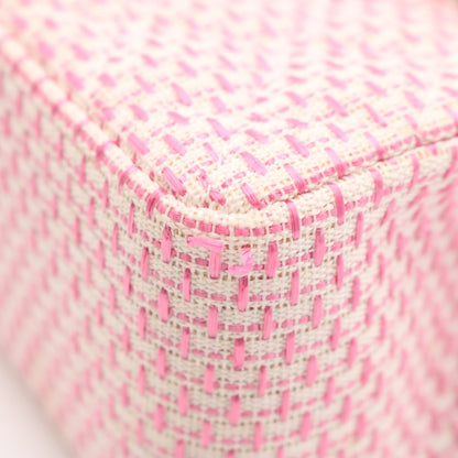 Matelasse Single Flap Double Chain Bag Shoulder Bag Pink
