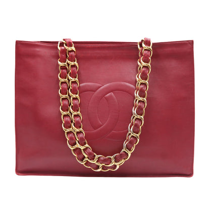Chain Tote Bag Red