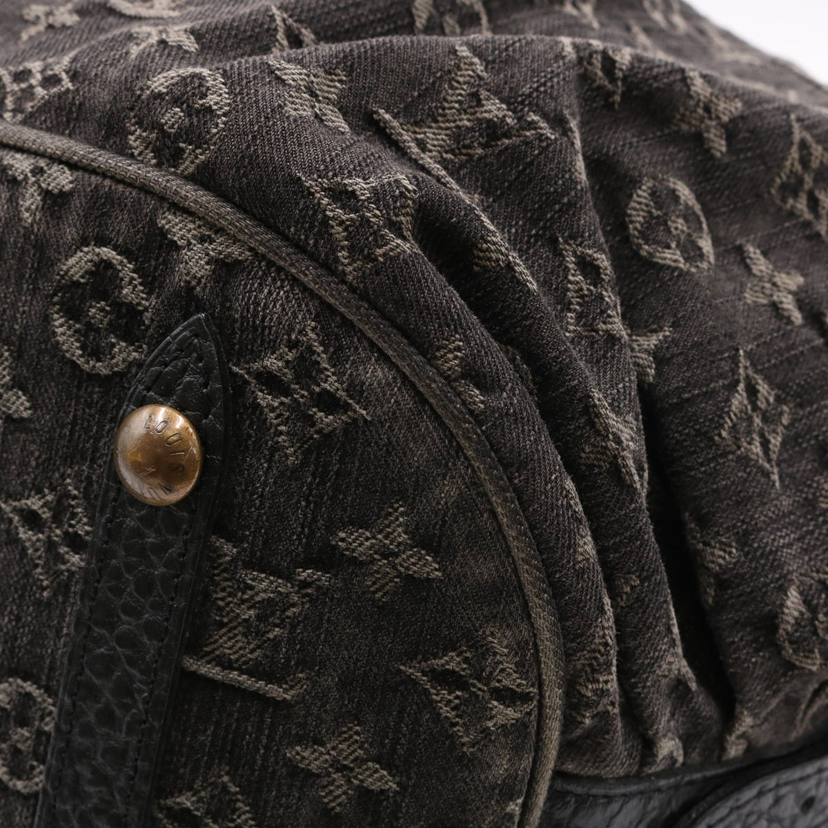 Monogram Denim XL Noir M95510 Duffle Black