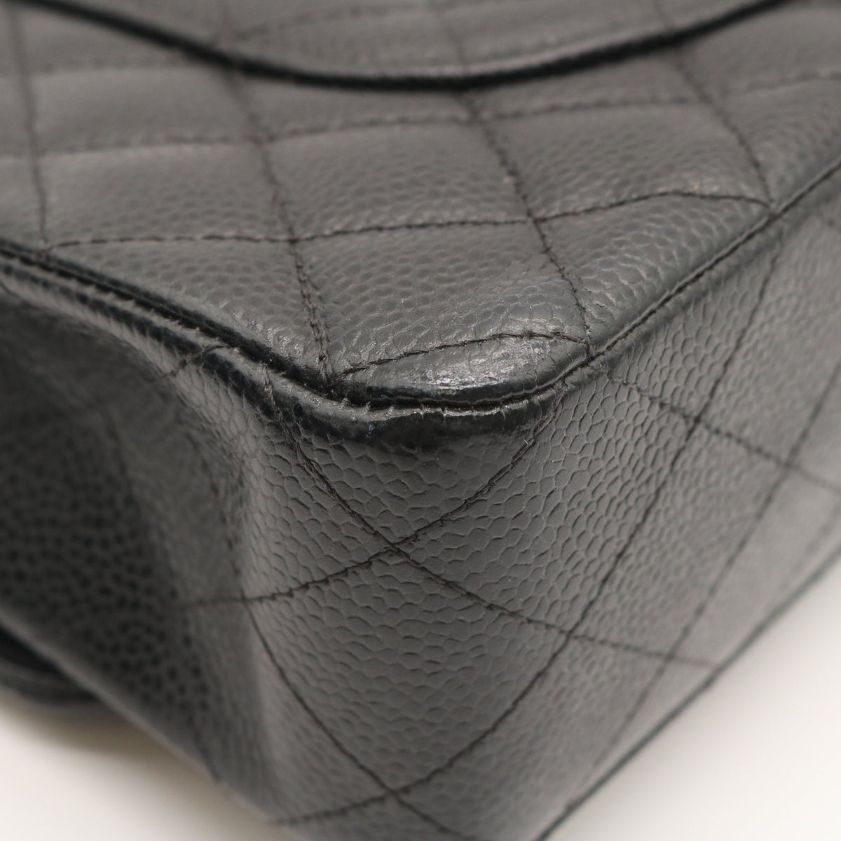 Matelasse Double Flap Chain Shoulder Bag Black
