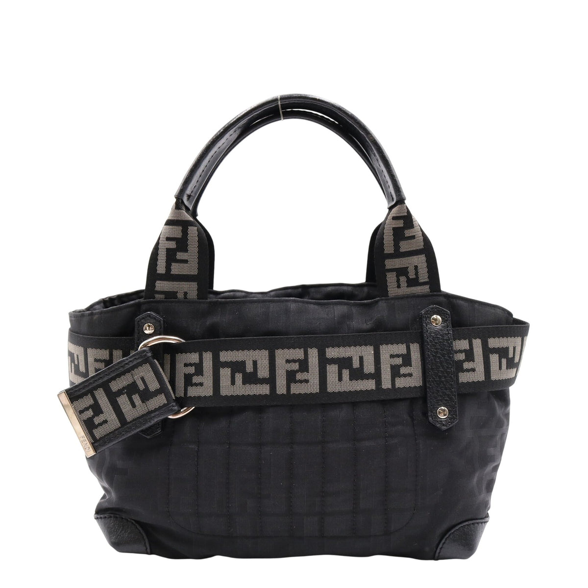 Zucca Handbag Satchel/Top Handle Bag Black