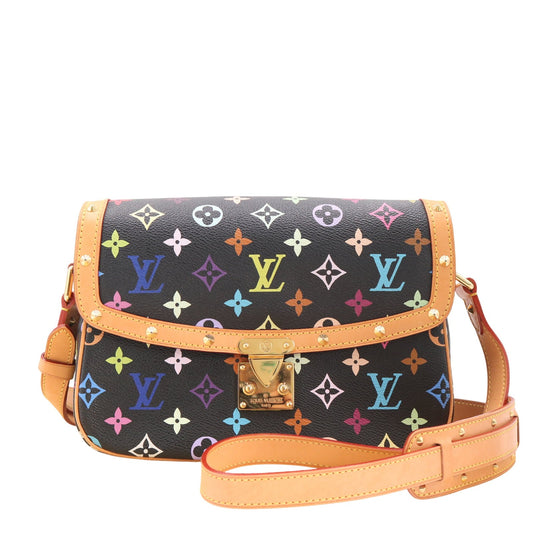 Monogram Multicolore Sologne M92639 Crossbody Black