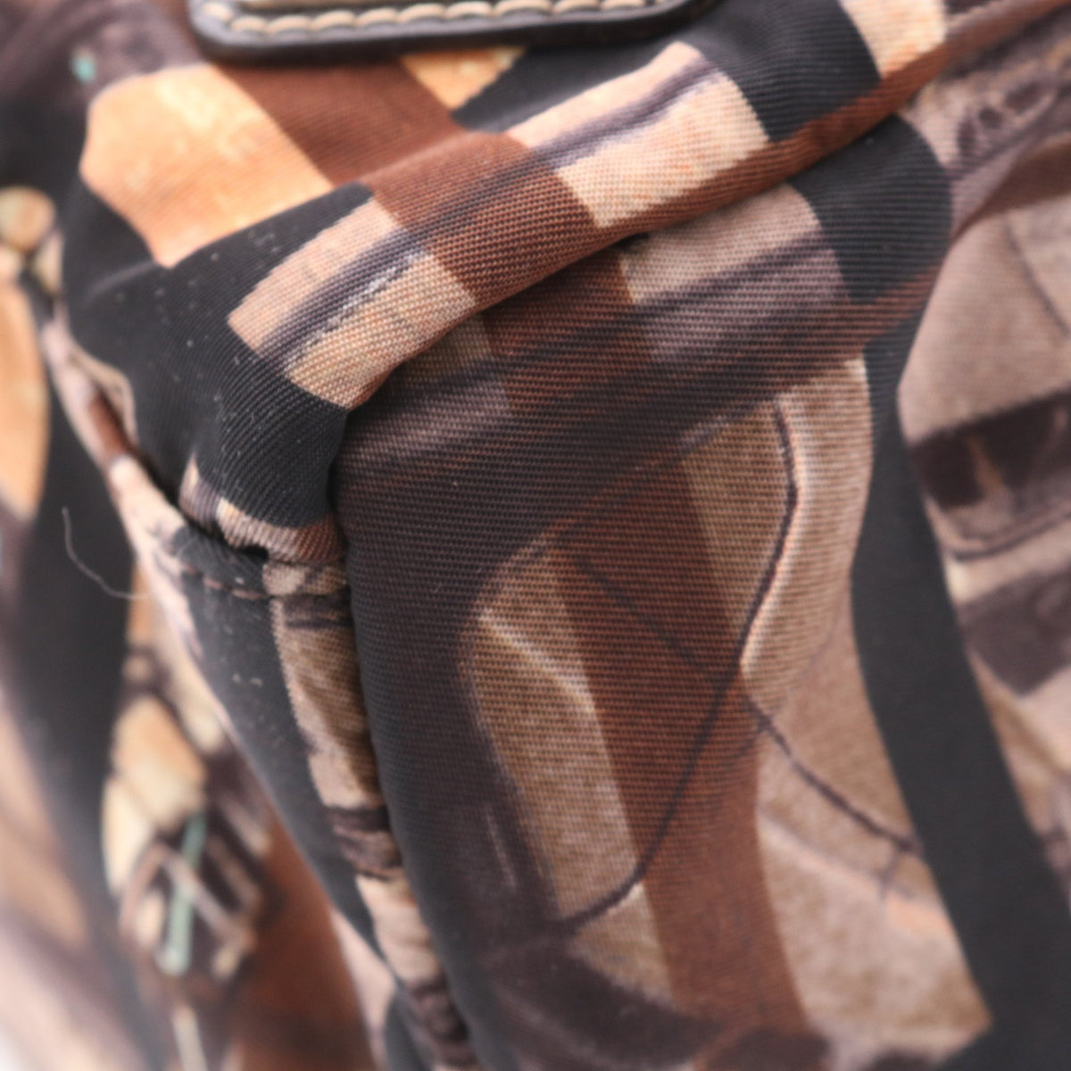 Logo Plate Handbag Satchel/Top Handle Bag Brown