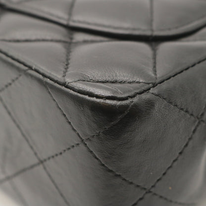 Matelasse Chain Shoulder Bag Black