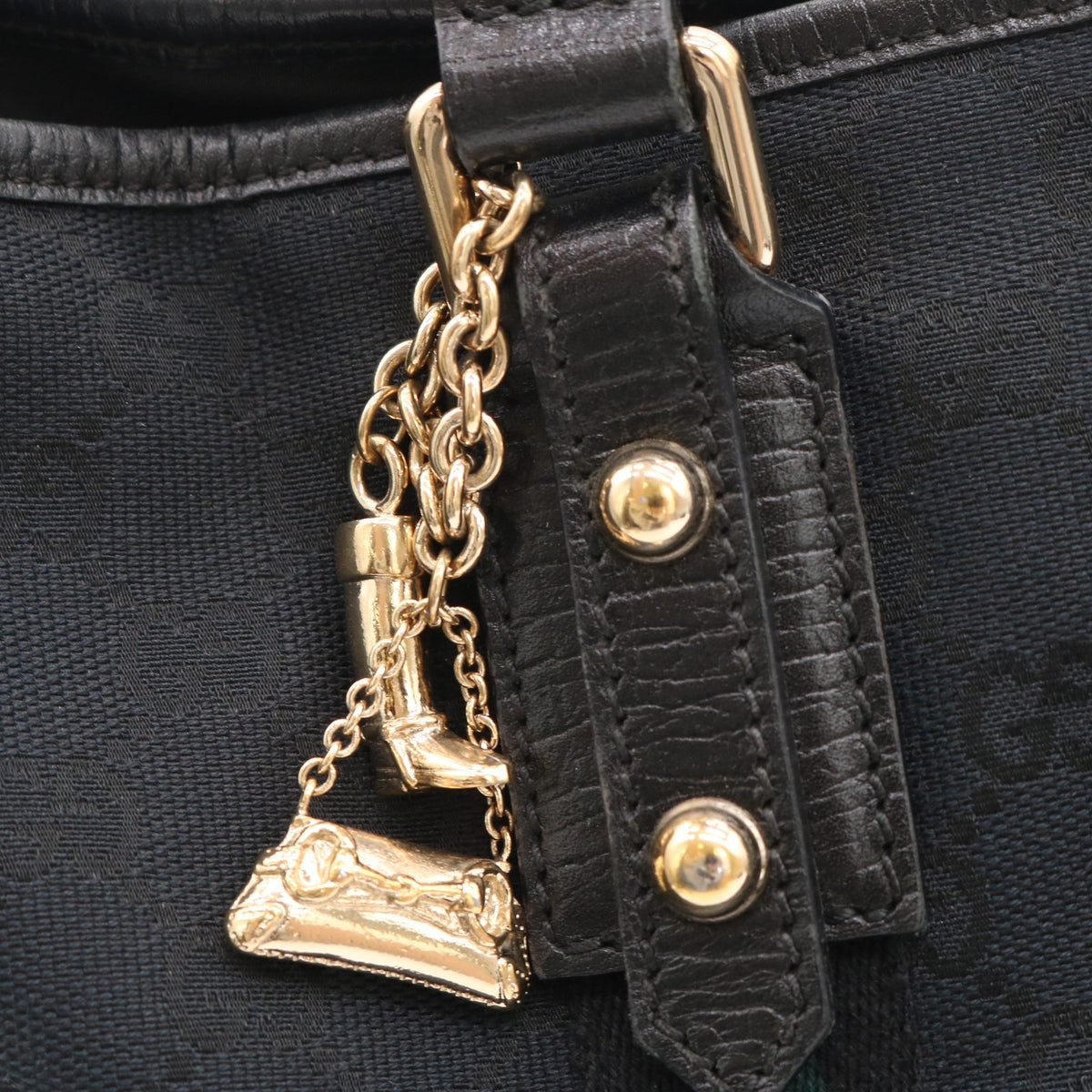 GG Canvas Tote Bag Navy