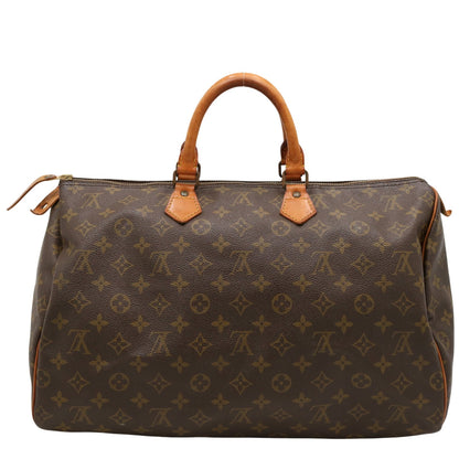 Monogram Speedy 40 M41522 Satchel/Top Handle Bag Brown