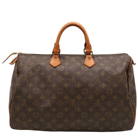 Monogram Speedy 40 M41522 Satchel/Top Handle Bag Brown