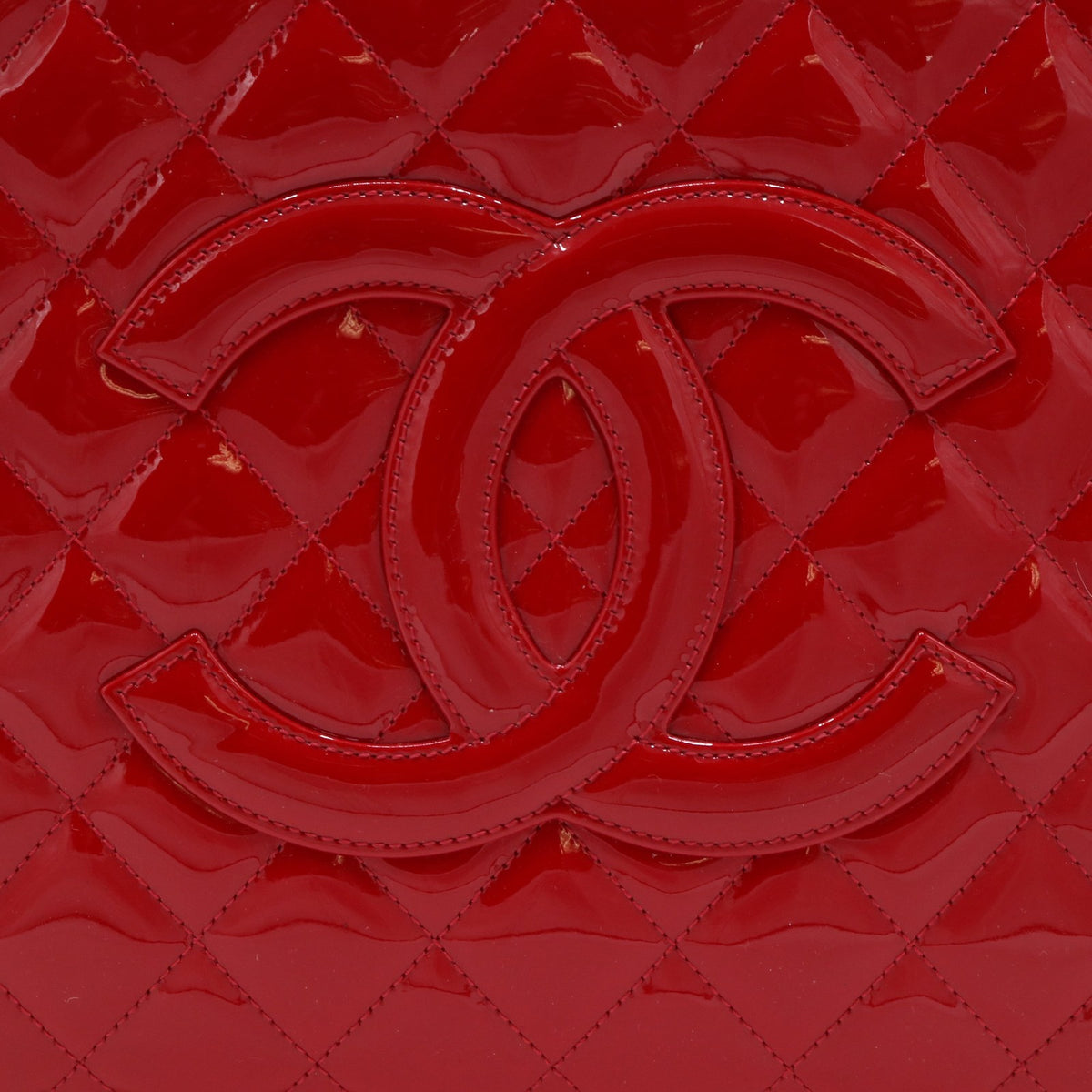 Matelasse Grand Shopping Tote A50995 Red