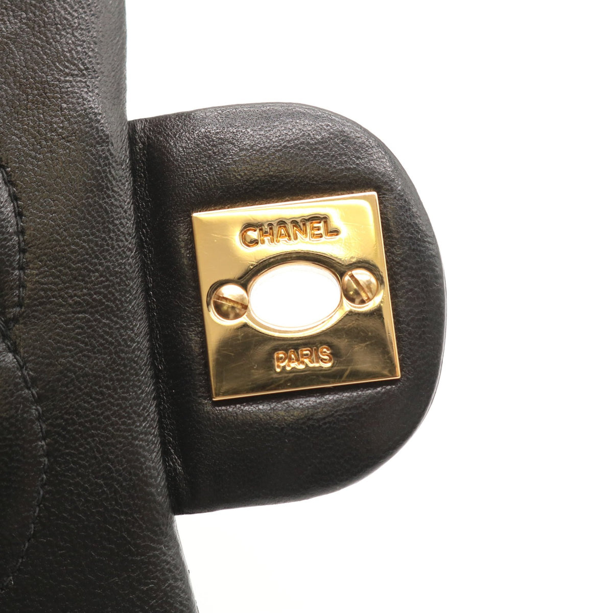 Matelasse Chain Shoulder Bag Black