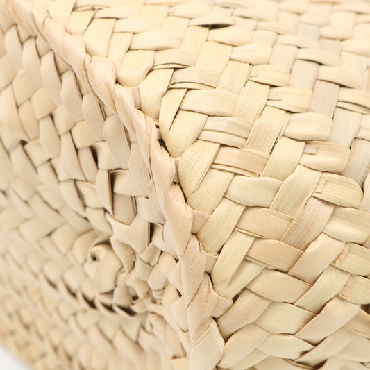 Anagram Basket Small Raffia x Leather Beige x Brown