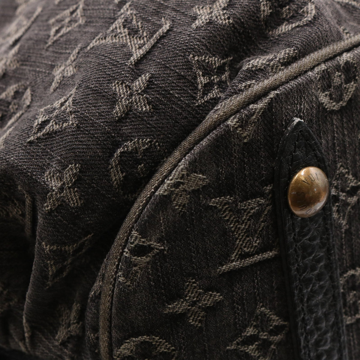 Monogram Denim XL Noir M95510 Duffle Black