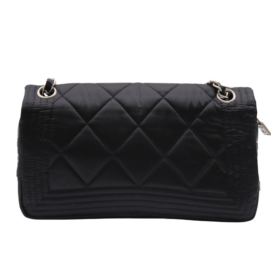 Sports Line Sports Single Flap Double Chain Bag Shoulder Bag Black