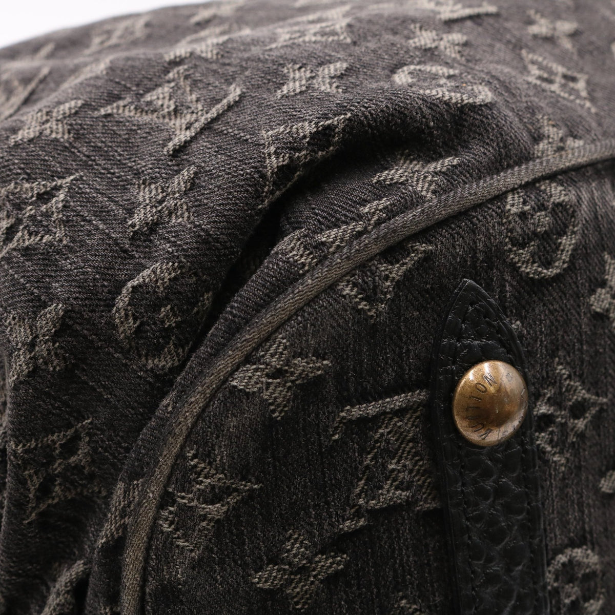 Monogram Denim XL Noir M95510 Duffle Black