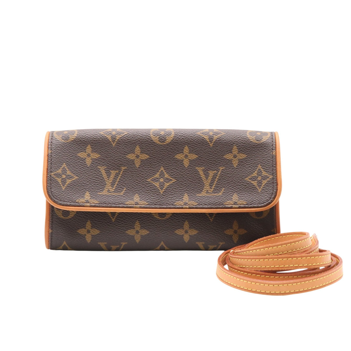 Monogram Pochette Twin PM M51854 Shoulder Bag Brown