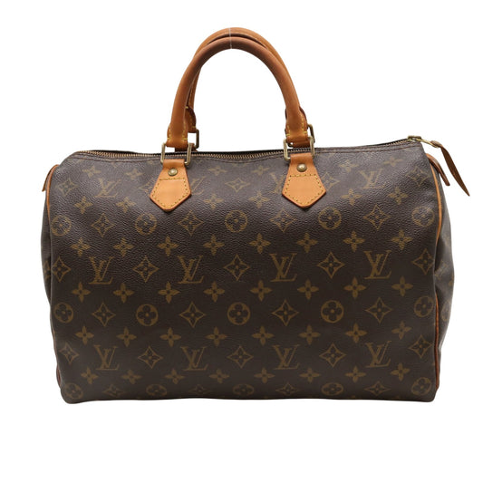 Monogram Speedy 35 M41524 Satchel/Top Handle Bag Brown