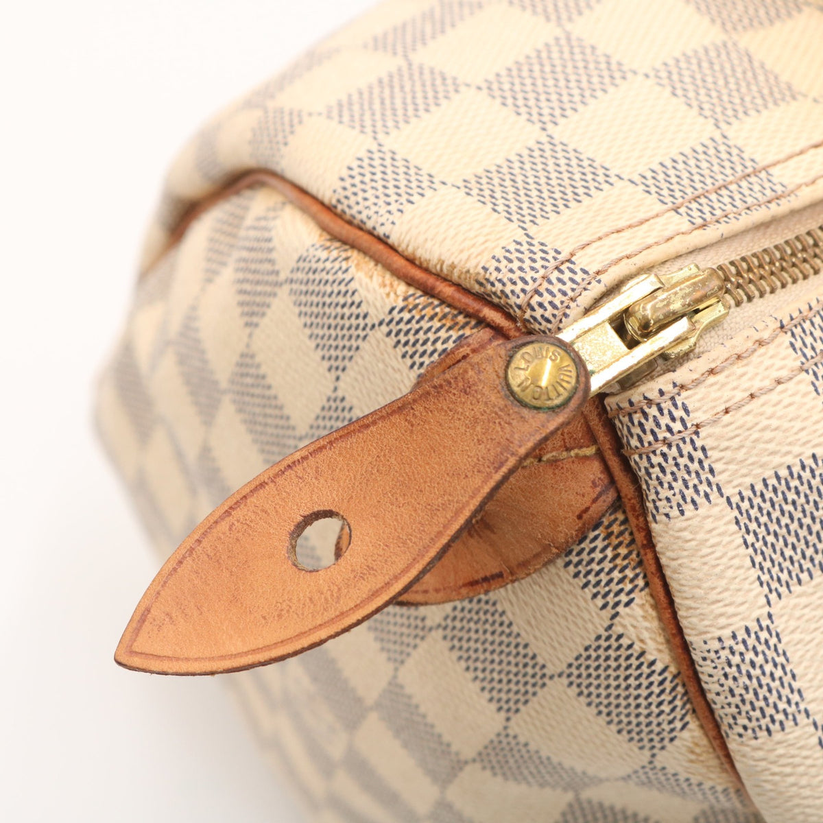 Damier Azur Speedy 30 N41370 Satchel/Top Handle Bag White