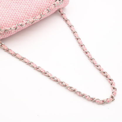 Matelasse Single Flap Double Chain Bag Shoulder Bag Pink