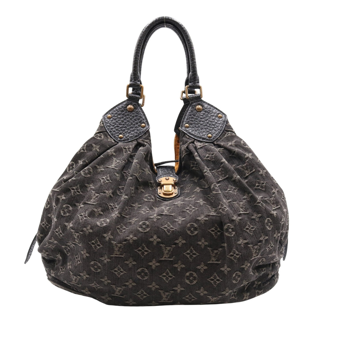 Monogram Denim XL Noir M95510 Duffle Black