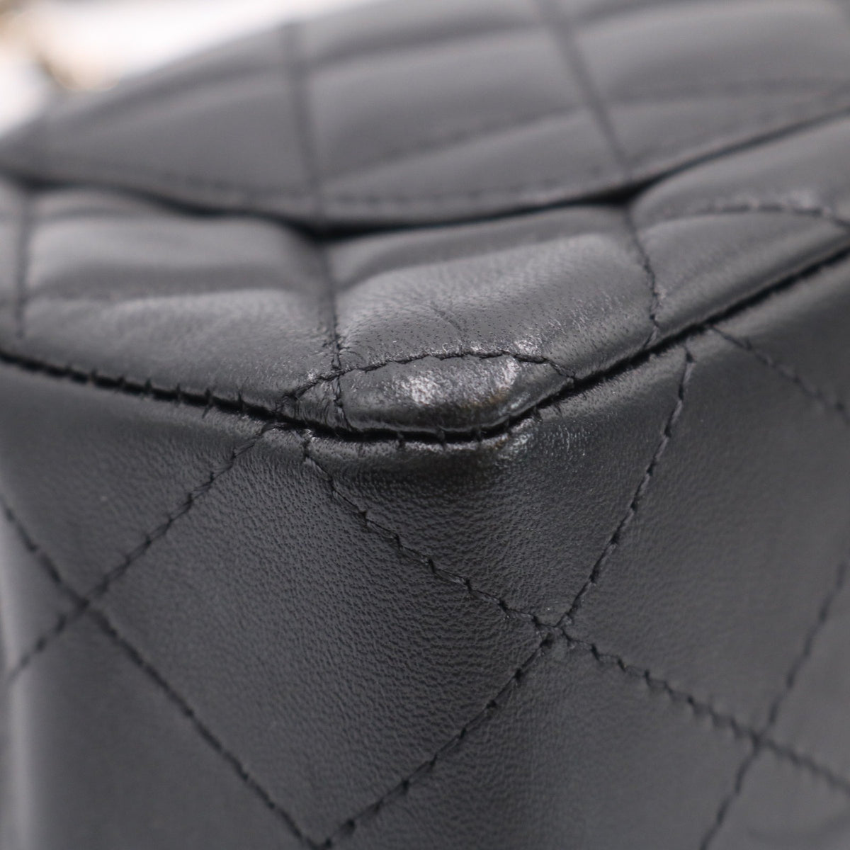 Mini Matelasse Chain Shoulder Bag Black