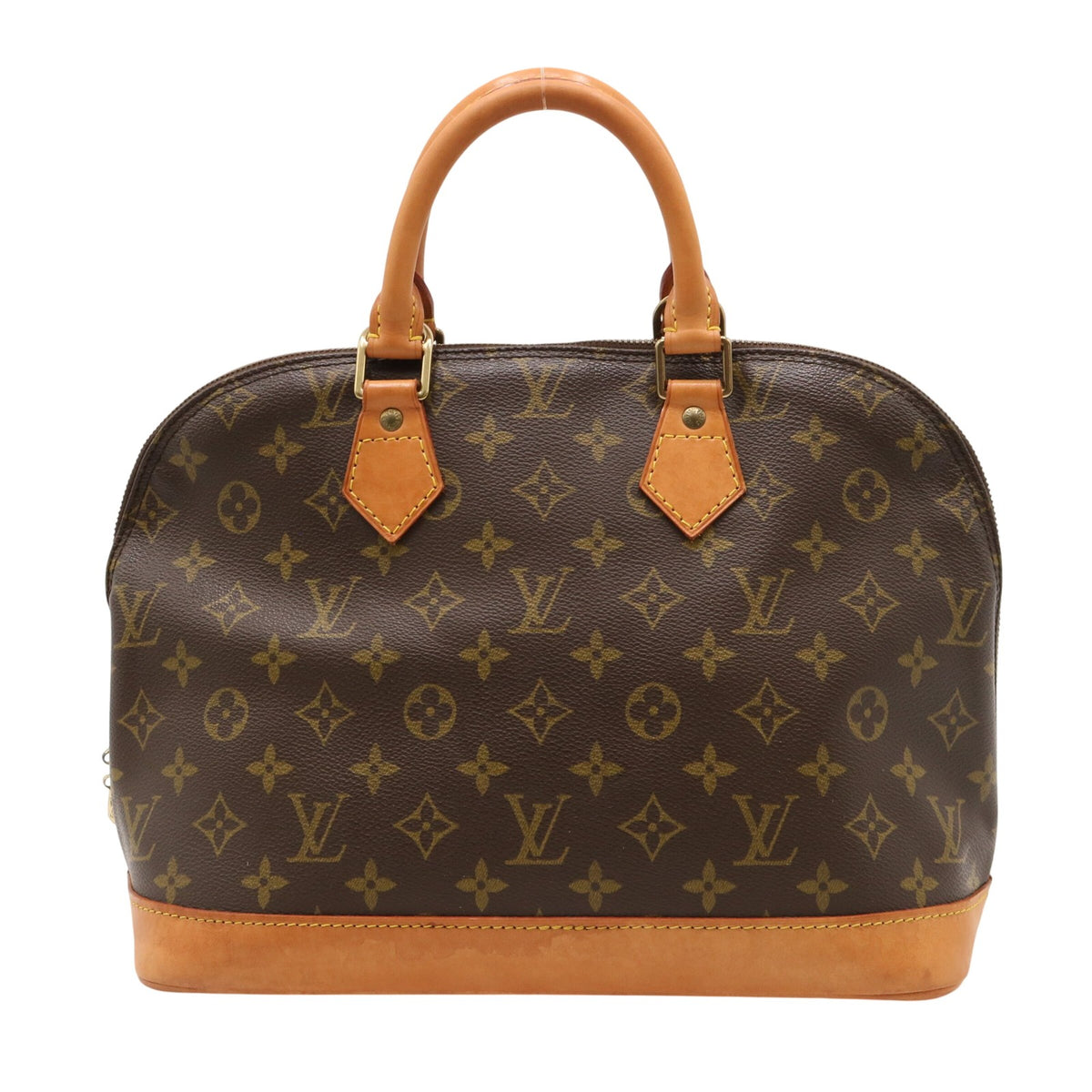 Monogram Alma PM M51130 Satchel/Top Handle Bag Brown