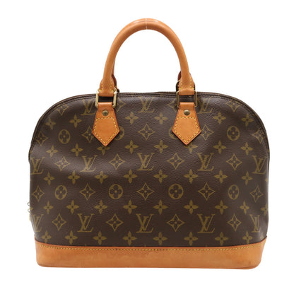 Monogram Alma PM M51130 Satchel/Top Handle Bag Brown