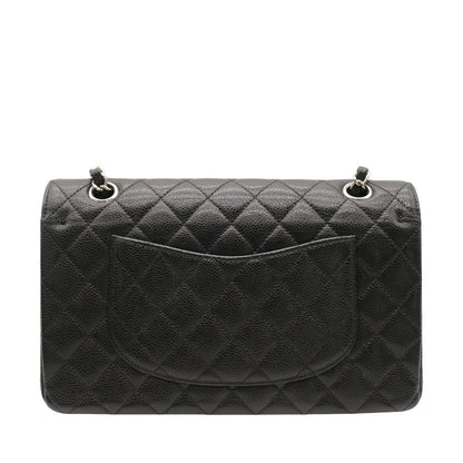Matelasse Double Flap Chain Shoulder Bag Black
