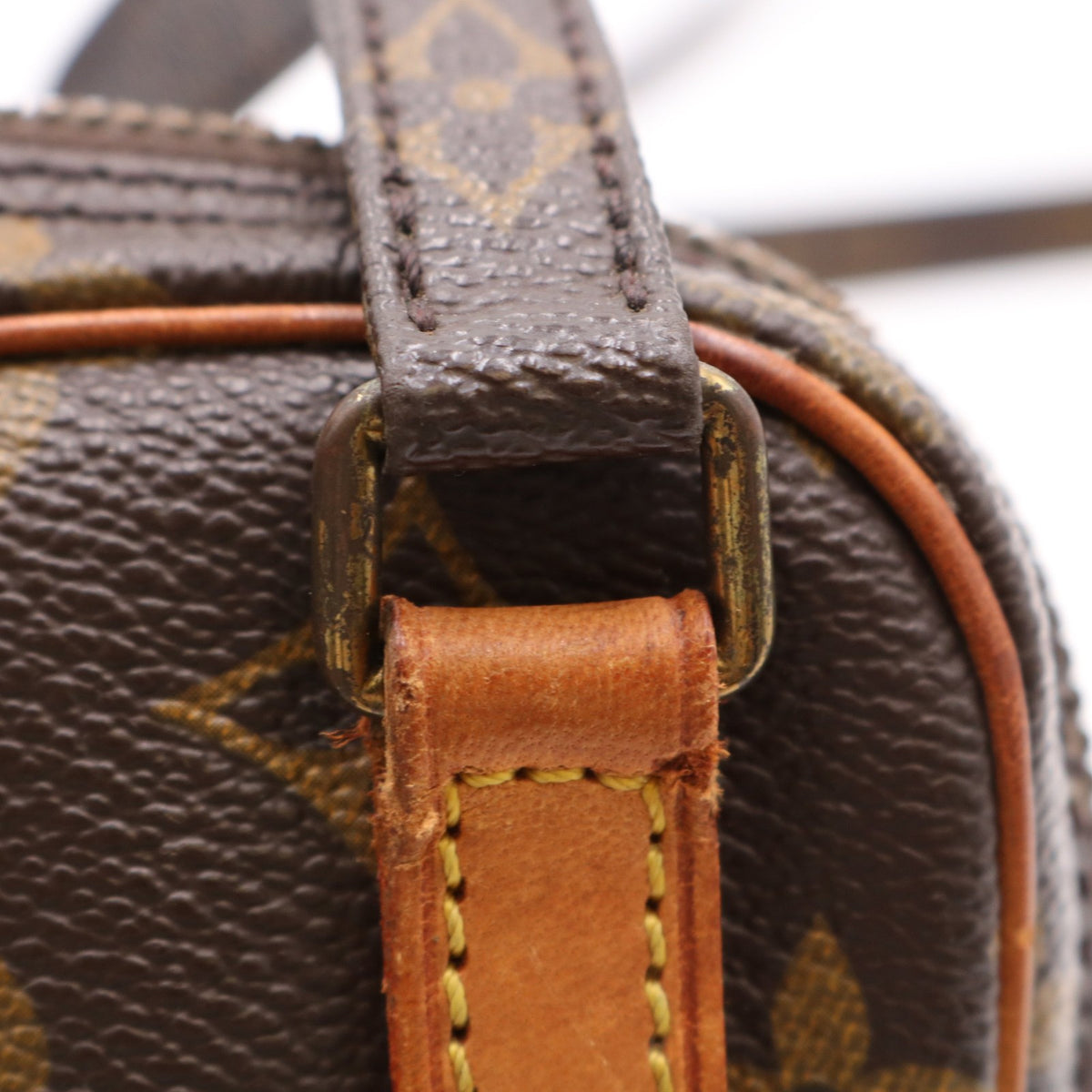 Monogram Pochette Marly Shoulder Bag Brown