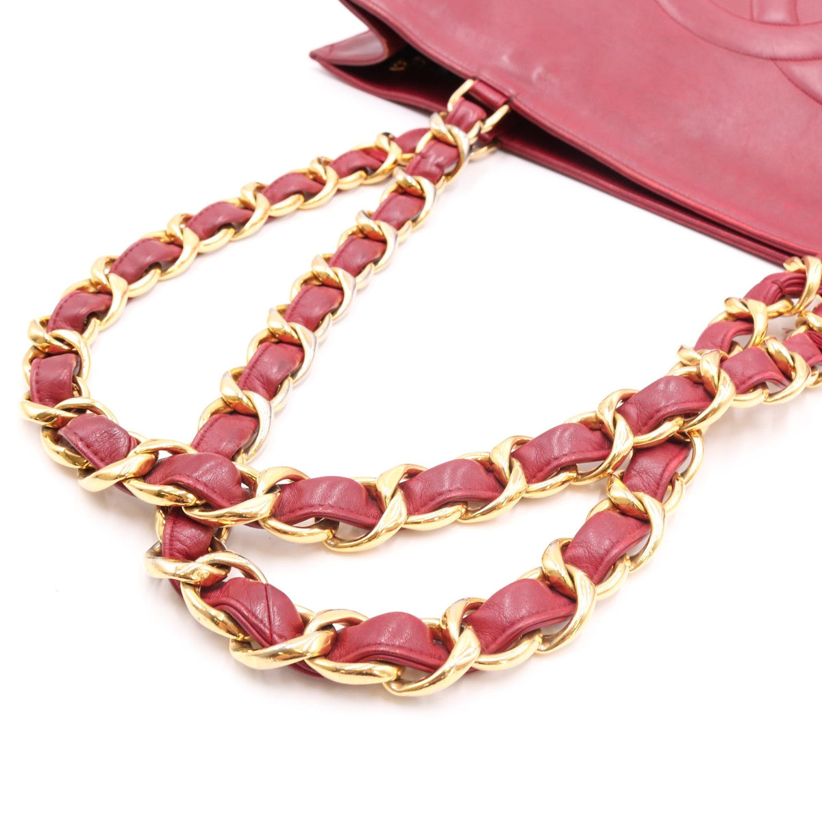 Chain Tote Bag Red