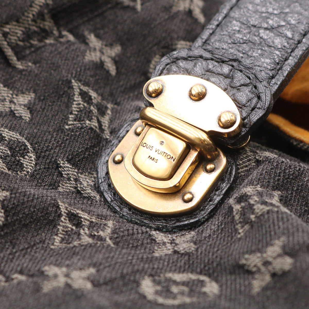 Monogram Denim XL Noir M95510 Duffle Black