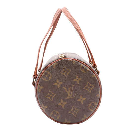 Monogram Papillon 26 M51386 Satchel/Top Handle Bag Brown