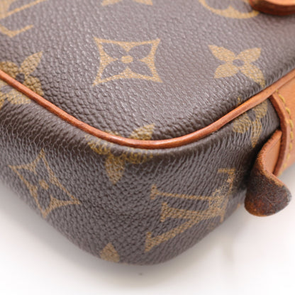 Monogram Pochette Marly Shoulder Bag Brown