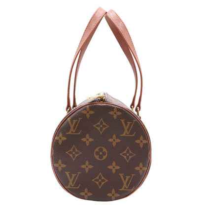 Monogram Papillon 30 (Old Model) M51365 Satchel/Top Handle Bag Brown