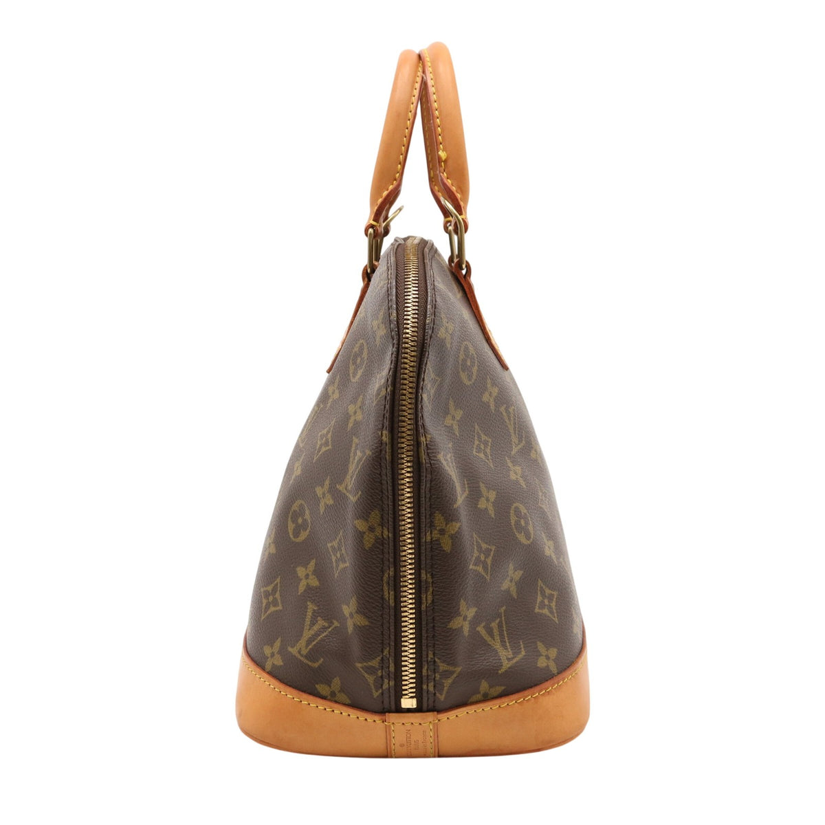 Monogram Alma PM M51130 Satchel/Top Handle Bag Brown
