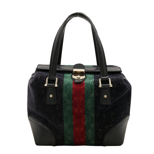 Cherie Doctors Bag Satchel/Top Handle Bag Navy