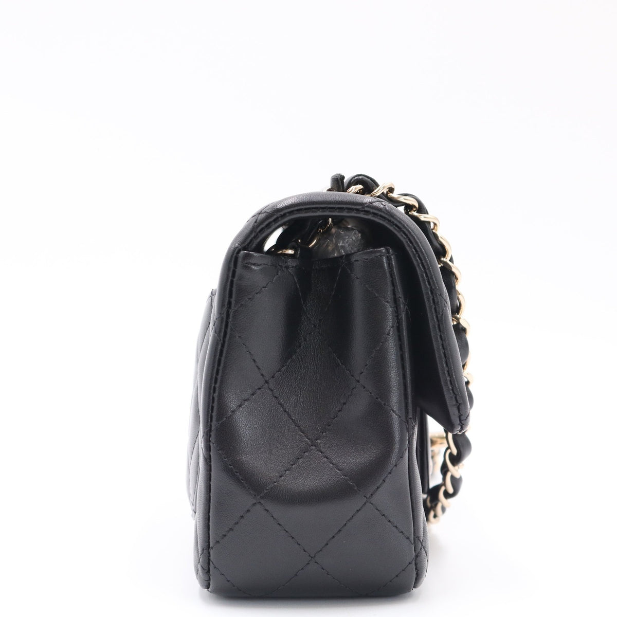 Mini Matelasse Chain Shoulder Bag Black